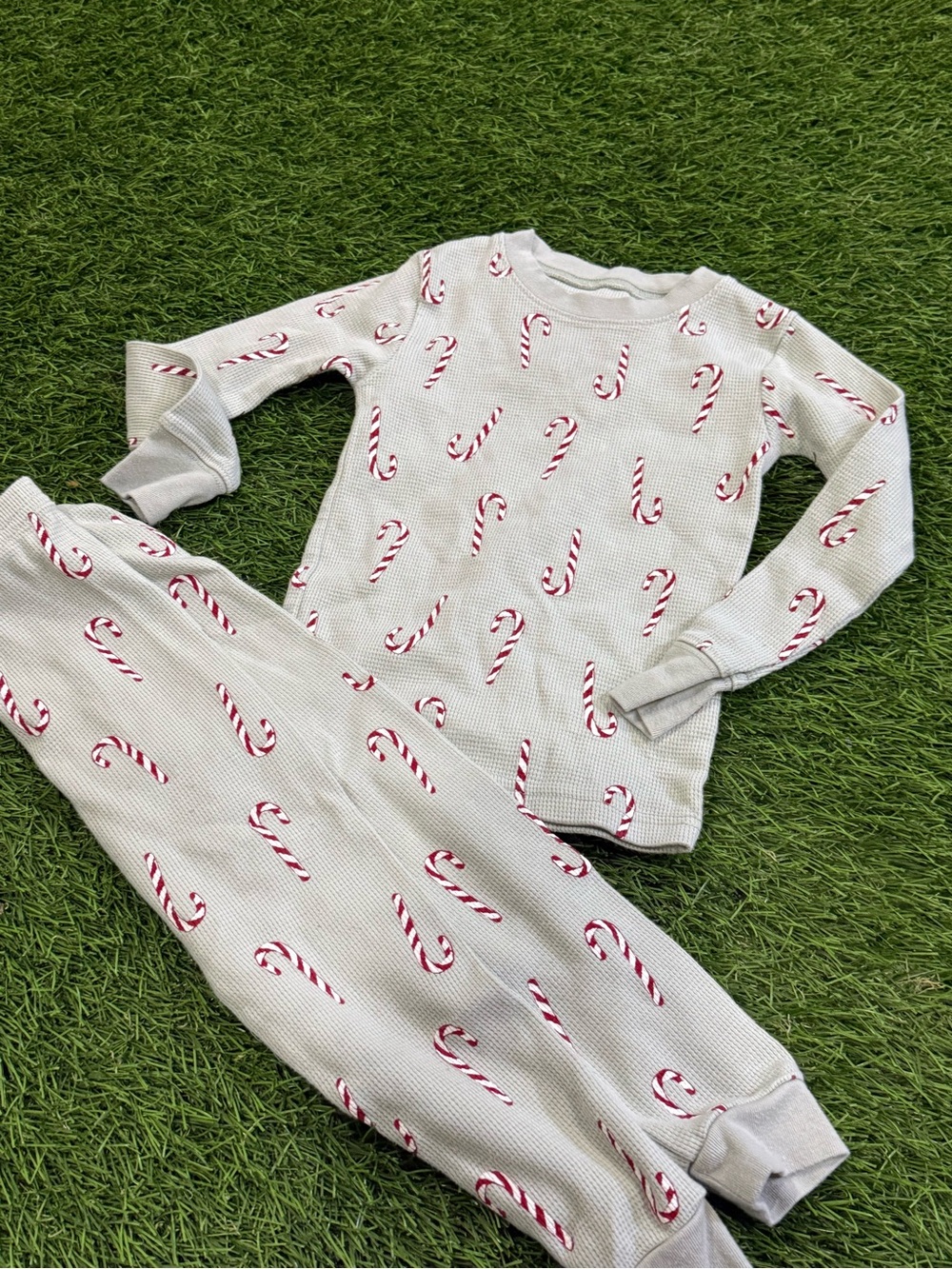 Carters Long John Pajama Set - Candy Cane